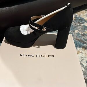 Marc Fisher Nicoly Suede Platform Mary Jane